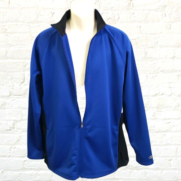 NWOT Champion Men's Powertrain performance color block full zip jacket size L - Picture 2 of 6